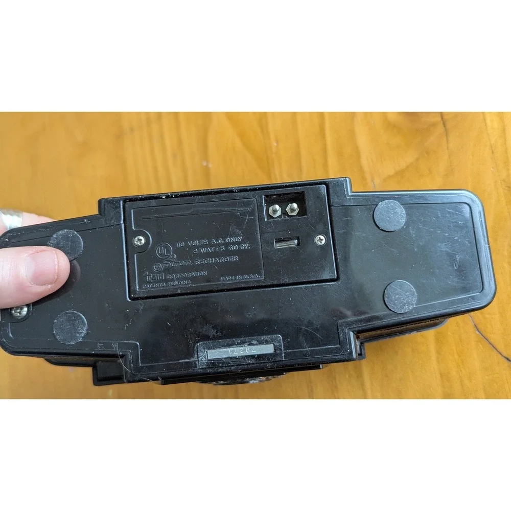 Fotron III Instant‎ Camera Black with Flash Bulb Attachment Vintage